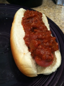 Michigan Hot Dog w/ Michigan Sauce